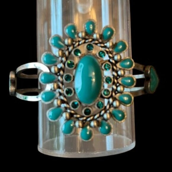 Light of Moon Turquoise & Silver Bracelet - EUC - Picture 2 of 5